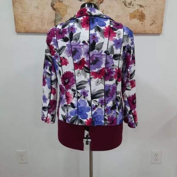 Vtg Y2K cotton blazer - Draper's & Damon's brand - Picture 4 of 11